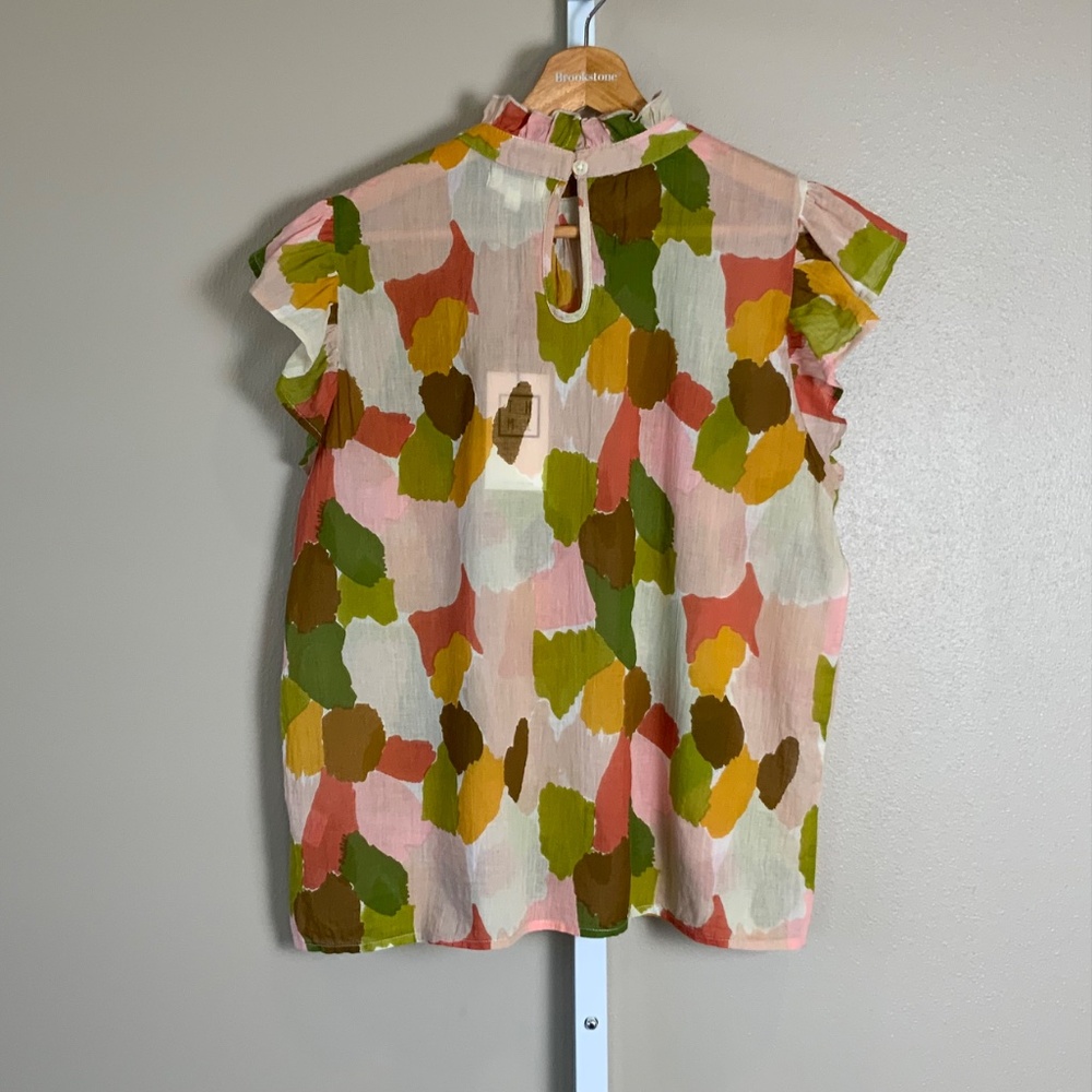 THML Mixed Color Flutter Blouse - Picture 10 of 16